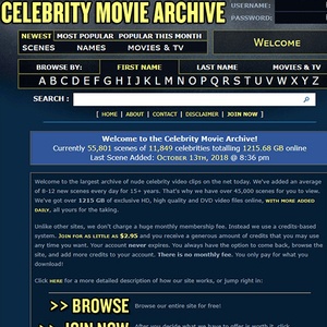 Celebrity Movie Archive