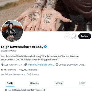 Leigh Raven Twitter