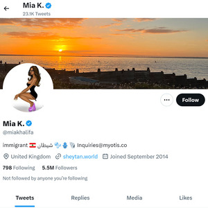 Mia Khalifa Twitter